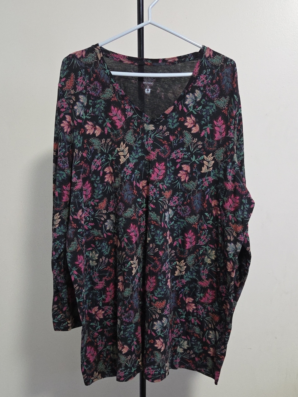 Penningtons Cotton Blend Plus Size Long Sleeve Top